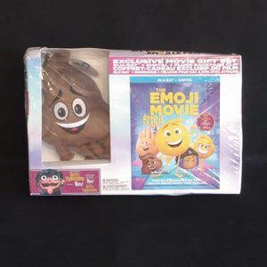 The Emoji Movie With Plush Backpack Clip-Poop-Exclusive Movie Gift Set-Blu-Ray